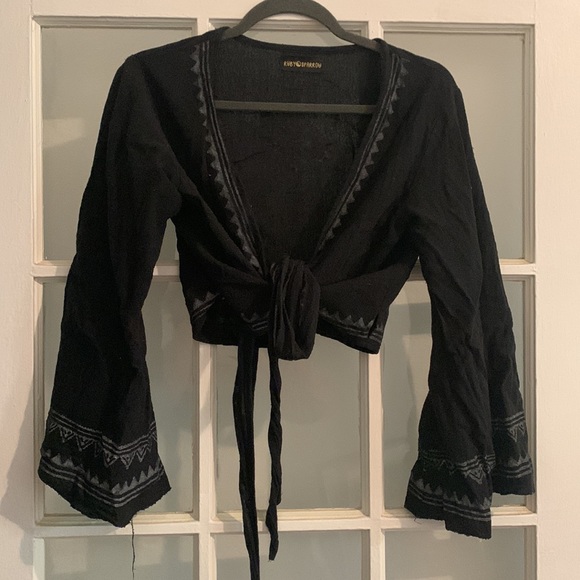 Matching cotton set - bell sleeve tie top with Thai fisherman pants - free size - Picture 2 of 10